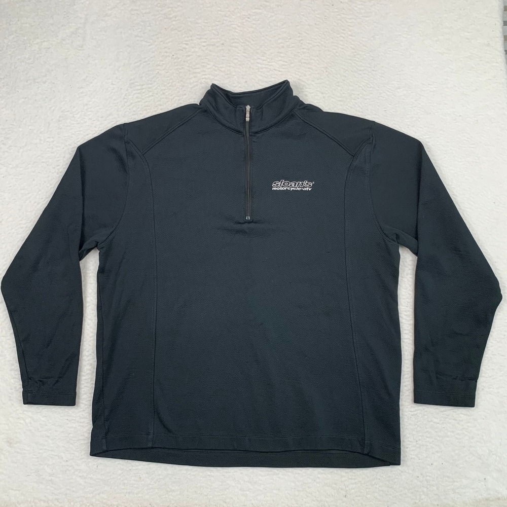 Nike Golf 1/4 Zip Pullover Sweater Mens XL Company Logo Black 400099-010